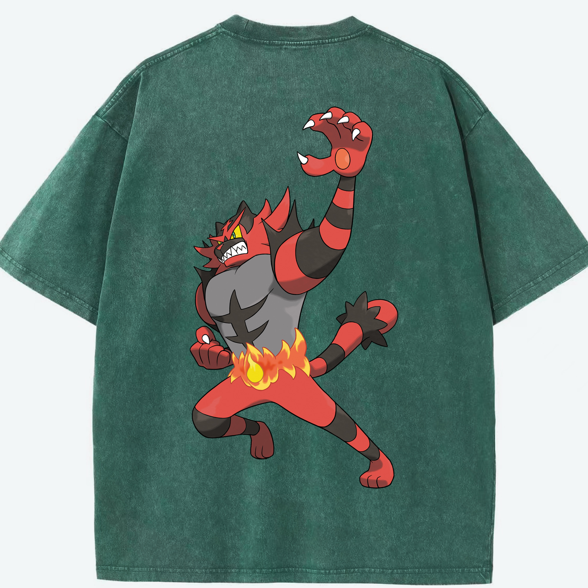 （画像用） ポケットモンスター Pokémon 綿100% ヴィンテージ風 半袖Tシャツ（背面プリント）